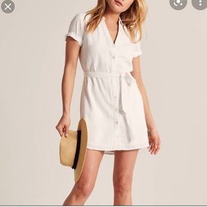 Abercrombie white linen dress